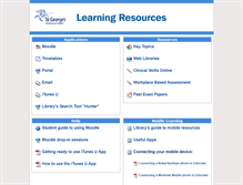 Tablet Screenshot of learn.sgul.ac.uk