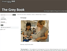 Tablet Screenshot of greybook.sgul.ac.uk