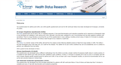 Desktop Screenshot of healthstatus.sgul.ac.uk